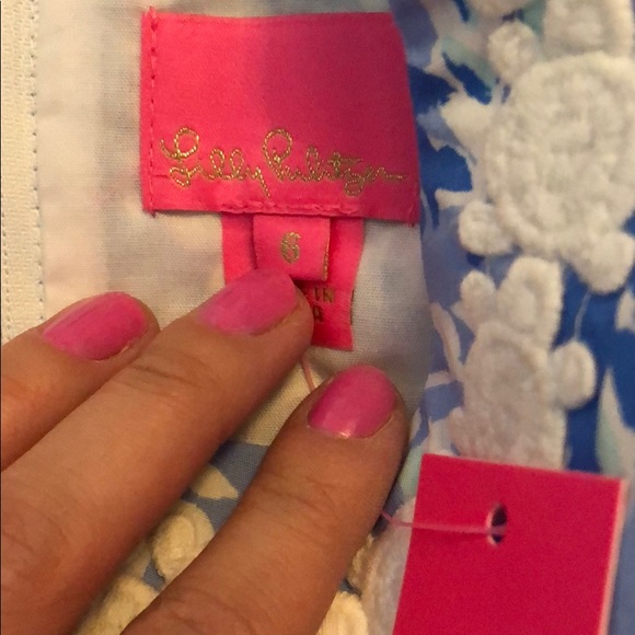Lilly Pulitzer Blue Peri Size 6 Turtley Awesome - Picture 2 of 3